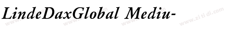 LindeDaxGlobal Mediu字体转换
